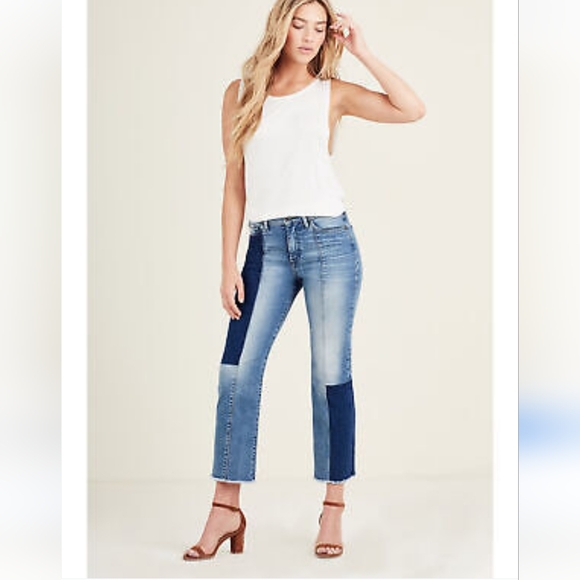 True Religion Cora Stovepipe Cropped Jeans - Picture 2 of 12
